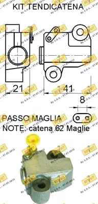 BSG 70-109-001 Eksantrik Zıncır Gergi Paletı 84928 9031138092 90311W0013