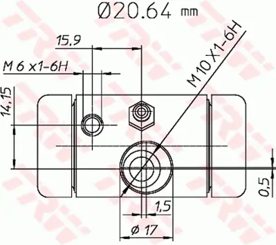TRW BWF290 Fren Sılındırı C2 1,1,1,4,1,4 Hdı,1,6 P106 P206 (2a / C) 1,1ı 1,4ı 1,6ı 1,9d 2,0hdı 90 Abs Lı 4402C8