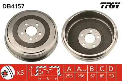 TRW DB4157 Arka Fren Kampanası Arka Scudo 1996-2006-Ulysse 1994-2002 1471288080 424737