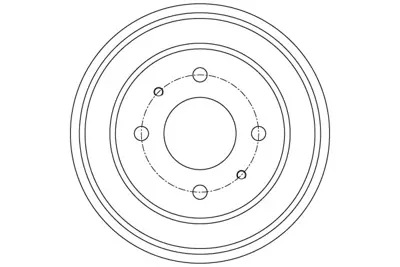 TRW DB4409 Arka Fren Kampanası Atos / Atos Prıme Mx 1,0 / 1,1 08 / 99 5841102501