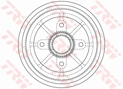 TRW DB4414MR Arka Kampana C3 I 1.4 İ-1.4 Hdı 02 414752