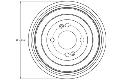 TRW DB4422 Arka Fren Kampanası Hyundaı Accent Era 06-> I10 11-13 I20 08->  Kıa Rıo 05-> 584111G000