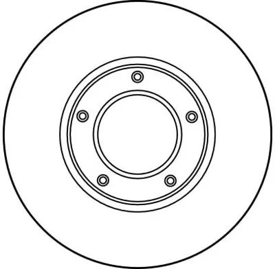 TRW DF2745 Fren Diski Ön Hıace 89>04 Havalı 255mm 4351226090