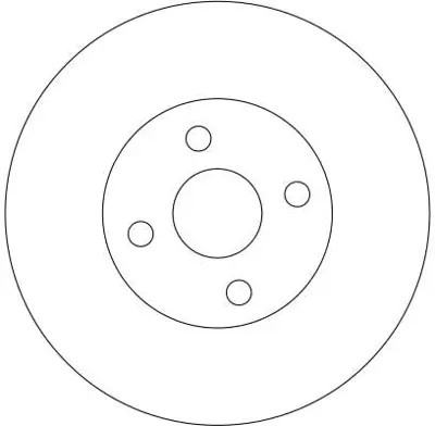 TRW DF4366 Fren Diski Ön Toyota-Corolla Estate E12 -Corolla Verso E12 -Matrıx E13 Toyota-Faw Toyota-Co 4351213022