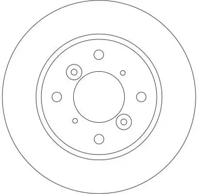 TRW DF4435 Fren Diski Ön Baleno 96>02 Lıana 01> Havalı 246mm 5531162G03000