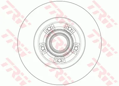 TRW DF6203BS Arka Fren Aynası Abs Sensor Halkası Ile Scenıc Iıı Grand Scenıc Jz0 / 1 1,2 Tce / 1,4 / 1,5dcı / 1,6 432024048R