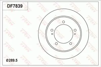 TRW DF7839 Fren Dısk Suzukı Jimny 0.7i Turbo 4wd; Jimny 1.3 İ 16v 4wd; Jimny 1.5 4×4; Jimny Sierra 1.3i 4wd 5521176J02