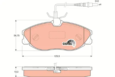 TRW GDB1194 Disk Balata 425160