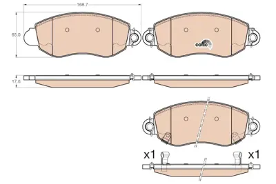 TRW GDB2006 Ford:  Transıt Platform/Chassis (Fm_ _, Fn_ _), Transıt Van (Fa_ _) YC1J2K021AC