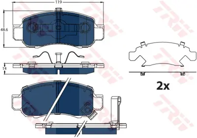 TRW GDB3376BTE Honda:  Insıght (Ze), Insıght (Ze_) 43022TM8G01