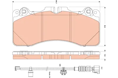 TRW GDB3506 Disk Balata 44650W150