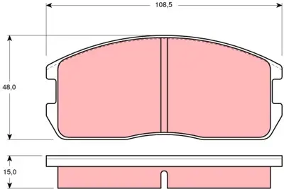 TRW GDB365 Isuzu:  Aska I -----------  Mıtsubıshı:  Colt Iı (C1_A), Colt Iıı (C5_A), Cordıa (A21_A, Ab, Ac), La MR162521