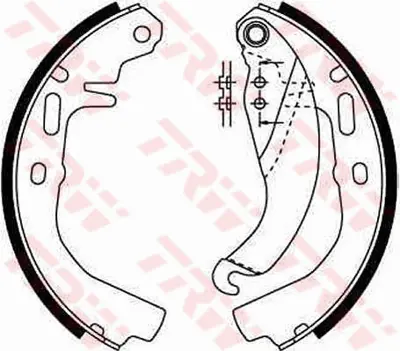 TRW GS6186 Kampana Balata Opel Kadett D Ascona C 84 Ar 90350130