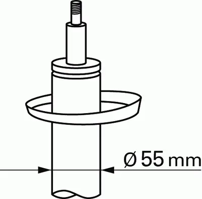 SACHS 313 472 Amortısör Ön 3C0413031L JZW413031A