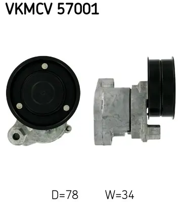 SKF VKMCV 57001 Kayıs Gergı Kasnagı Komple Daf Cf75 01>13 1783407