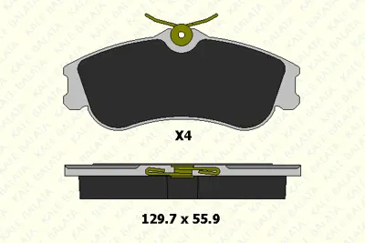 KALE 23346 193 24 On Fren Balatası Xsara Pıcasso (N68) 1,6,1,6hdı,1,8 16v,2,0 16v,2,0hdı (12 / 99 ) 425380