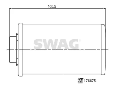 SWAG 33 10 3673 Şanzıman Yağı Filtresi Filtre Doğrudan Manüel Şanzıman İçin Conta Halkası İle Bmw Febı 176675 28107842840