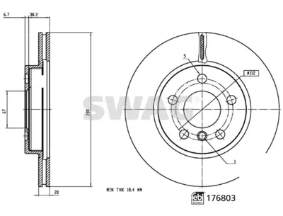 SWAG 33 10 3753 Fren Diski Febı 176803 34116866293
