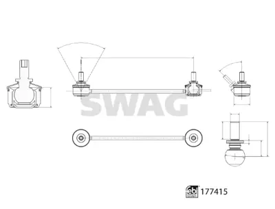 SWAG 33 10 4101 Z Rot Somunlara Sahip 177415 31306862858
