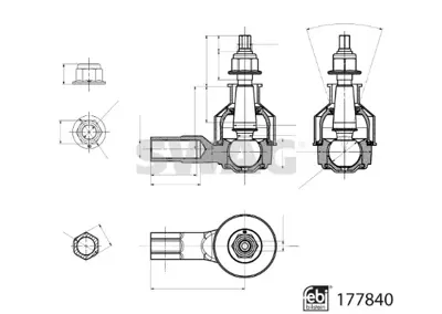 SWAG 33 10 4326 Rot Başı Chevrolet Febı 177840 4819620 95940332