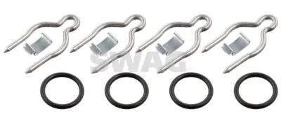 SWAG 40 10 2446 Kalorıfer Radyator Baglantı Aparatı Setı Astra G (4 Klıps+4 Orıng) 1618143