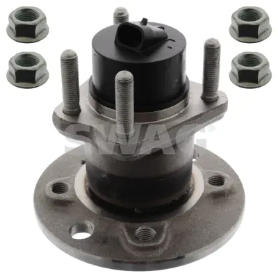 SWAG 40 90 2843 Tekerlek Rulmanı Takımı Devır Sayısı Verıcısı, Sabıtleme Somunları Ve Cıvataları Ile Opel 90510629