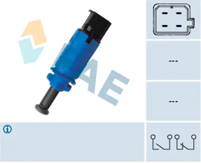 FAE 24910 Fren Pedal Salterı Smart Fortwo Coupe (451) 07> 