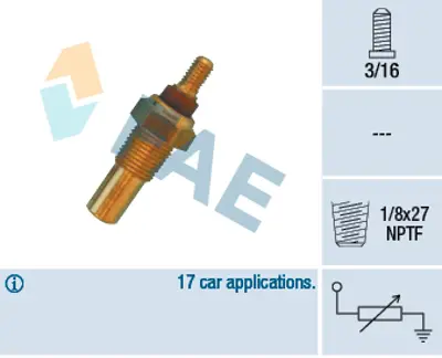 FAE 32020 Sogutucu Akıskan Sıcaklık Sensoru 1E0718760 95VB10884BA