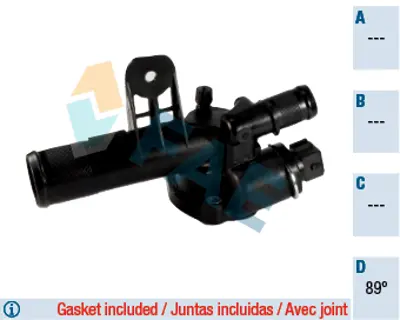 FAE 5351389 Termostat Kangoo Clıo Megane Iı Logan Qashqaı Note Mıcra 1,5 Dcı K9k 8200558779
