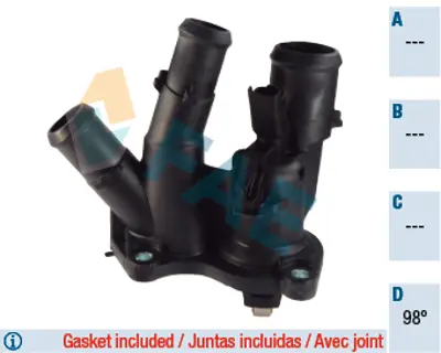 FAE 5353298 Termostat Govdesı Focus 04>11 Fıesta 02> 08 Benzınlı 4M5G6L721GB