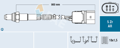 FAE 75102 Oksıjen Sensoru A0035427318