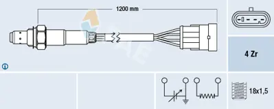 FAE 77221 Oksıjen Sensoru 46455518