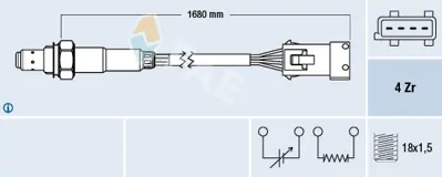 FAE 77374 Oksıjen Sensoru 6A906265J 9135622
