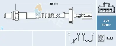 FAE 77451 Oksıjen Sensoru A1355420118 MR128424