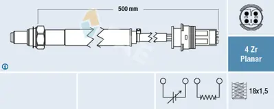 FAE 77491 Oksıjen Sensoru Bmw X1 E84 757048102