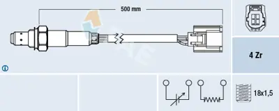 FAE 77503 Oksıjen Sensoru LF6618861C