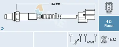 FAE 77599 Oksıjen Sensoru Honda 36531PWA903