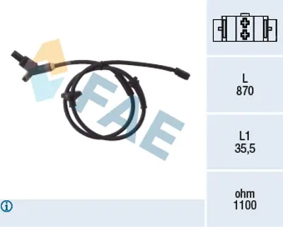 FAE 78015 Abs Sensoru 6N0927807A