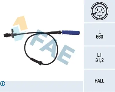 FAE 78045 Abs Sensoru On Bmw E39 96>04 34526756375