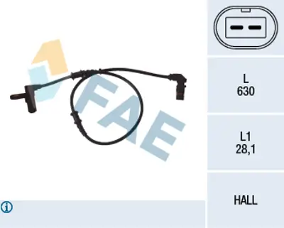 FAE 78052 Abs Sensoru A2205400217