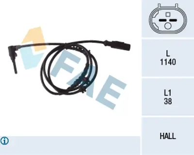 FAE 78084 Abs Sensoru 4545F1 51725099