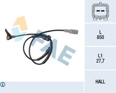 FAE 78087 Abs Sensoru 1493883080 454595