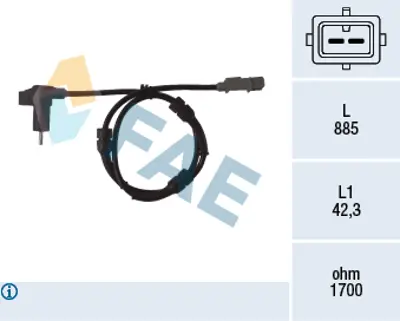 FAE 78091 Abs Sensoru 454550 96227489