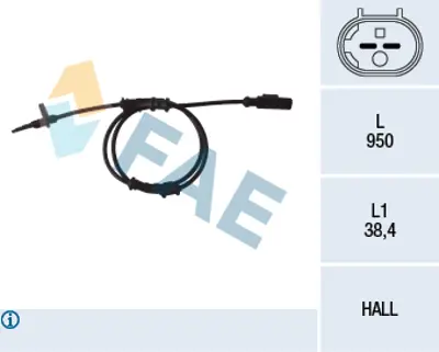 FAE 78093 Abs Sensoru 52057984