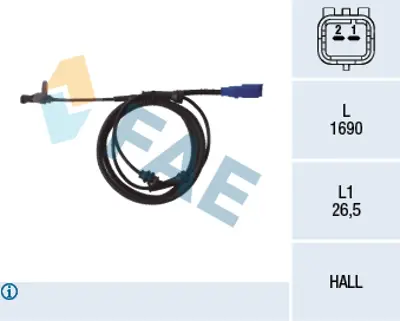 FAE 78098 Abs Sensörü C5 Iı-Iıı 4545A5