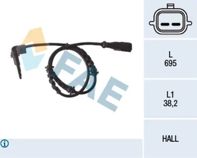 FAE 78119 Abs Kablosu Sensoru On Megane Iıı Fluence Scenıc Grand Scenıc Duster K4m K4m 838 839 729 479109155R