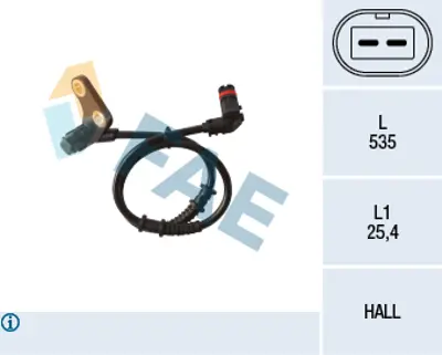 FAE 78136 Abs Sensoru A1705400817