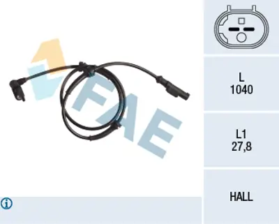 FAE 78247 Abs Sensoru 46816929