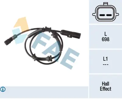 FAE 78281 Abs Sensor Kablo Arka Sag - Sol Renault Laguna Iıı 479500005R