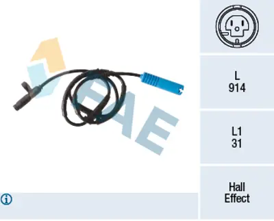 FAE 78293 Abs Sensoru Arka Mını R50 R52 R53 R56 34526756385